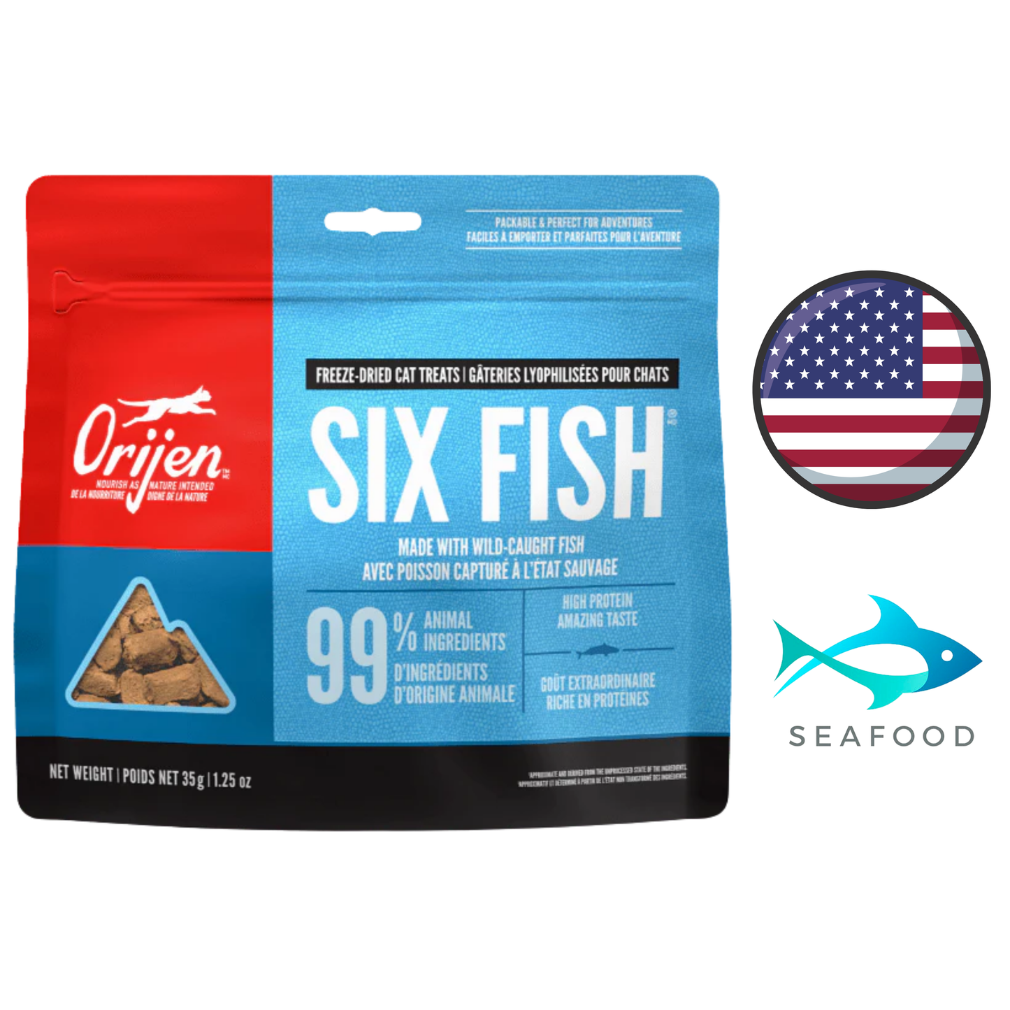 Orijen - Six Fish Freeze Dried Cat Treats
