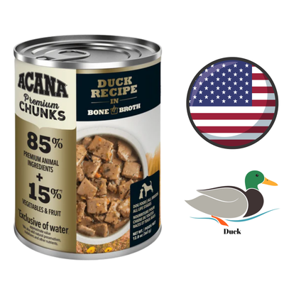 Acana - Nourriture en conserve pour chiens au bouillon de canard et d'os - 12,8 oz