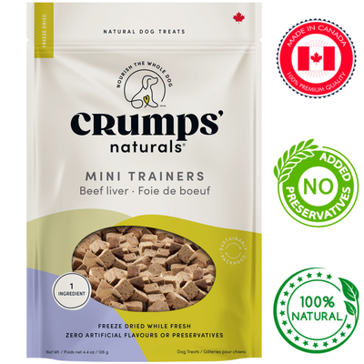 Crumps' Natural - 冻干牛肝迷你训练器 - 126克