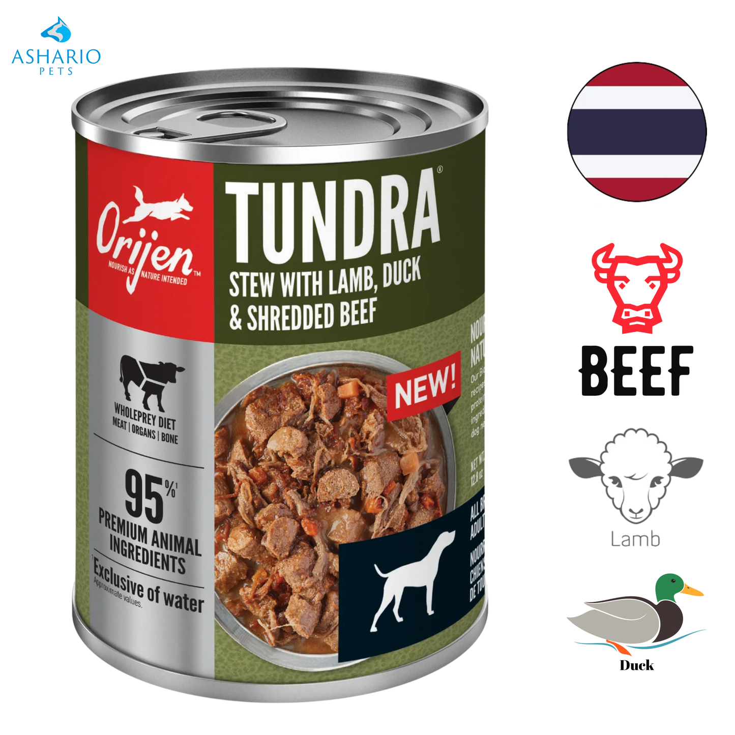 Orijen - Nourriture en conserve pour chiens Tundra Stew - 12,8 oz