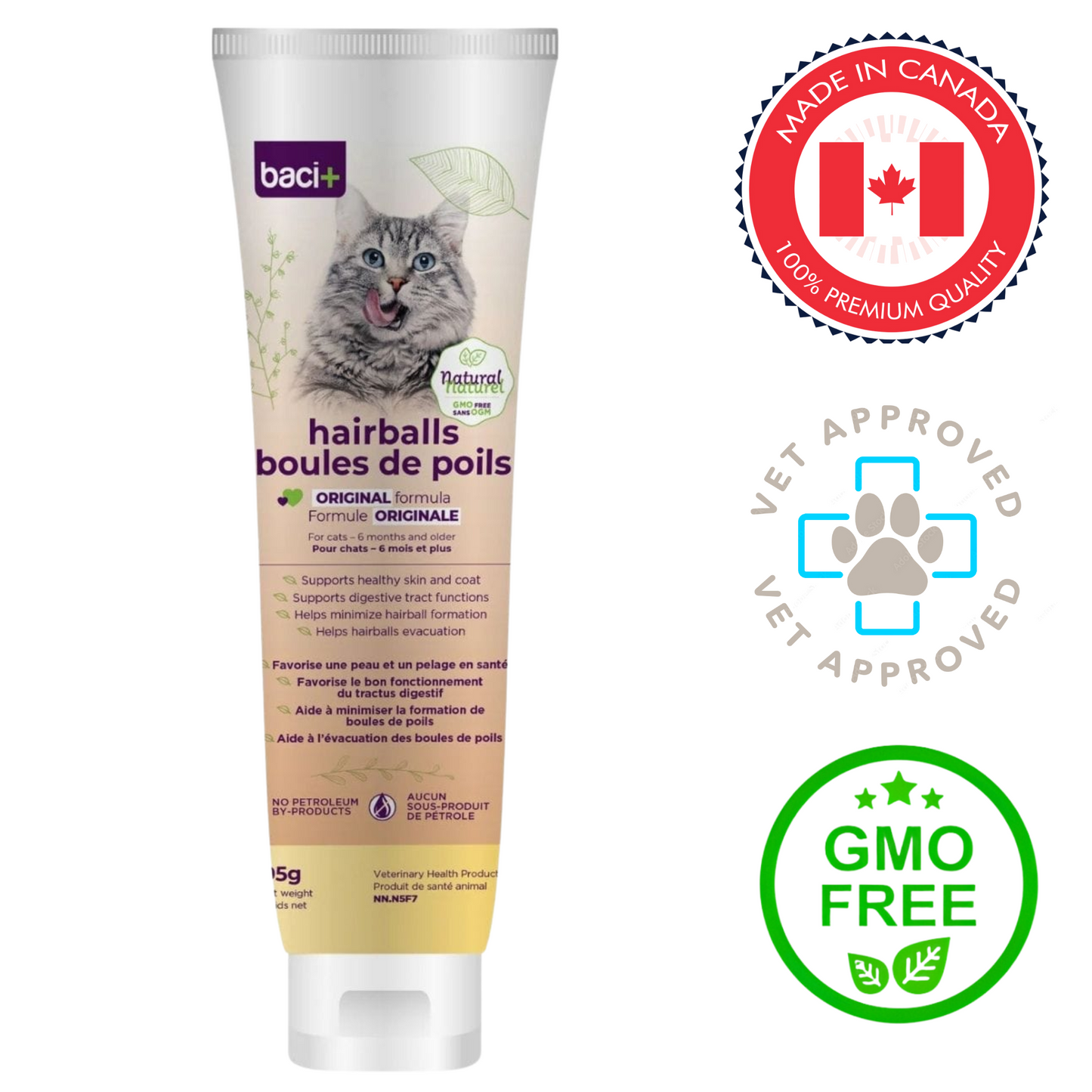 Baci+ - Wellbeing Hairball Treatment Paste Original Formula - 85 Grams