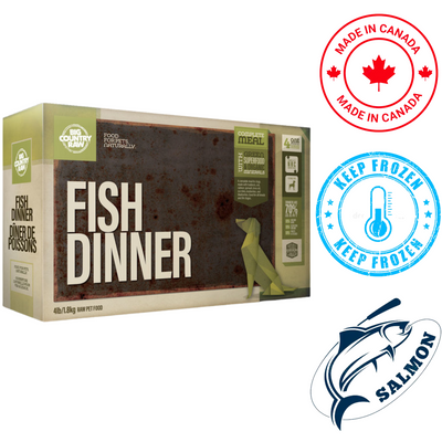 Big Country Raw - Fish Dinner Carton Raw Dog Food - 4 lb