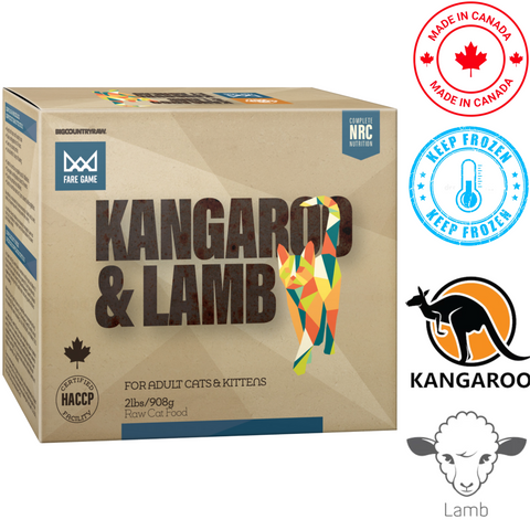 Big Country Raw - Fare Game Kangaroo & Lamb Raw Cat Food — main