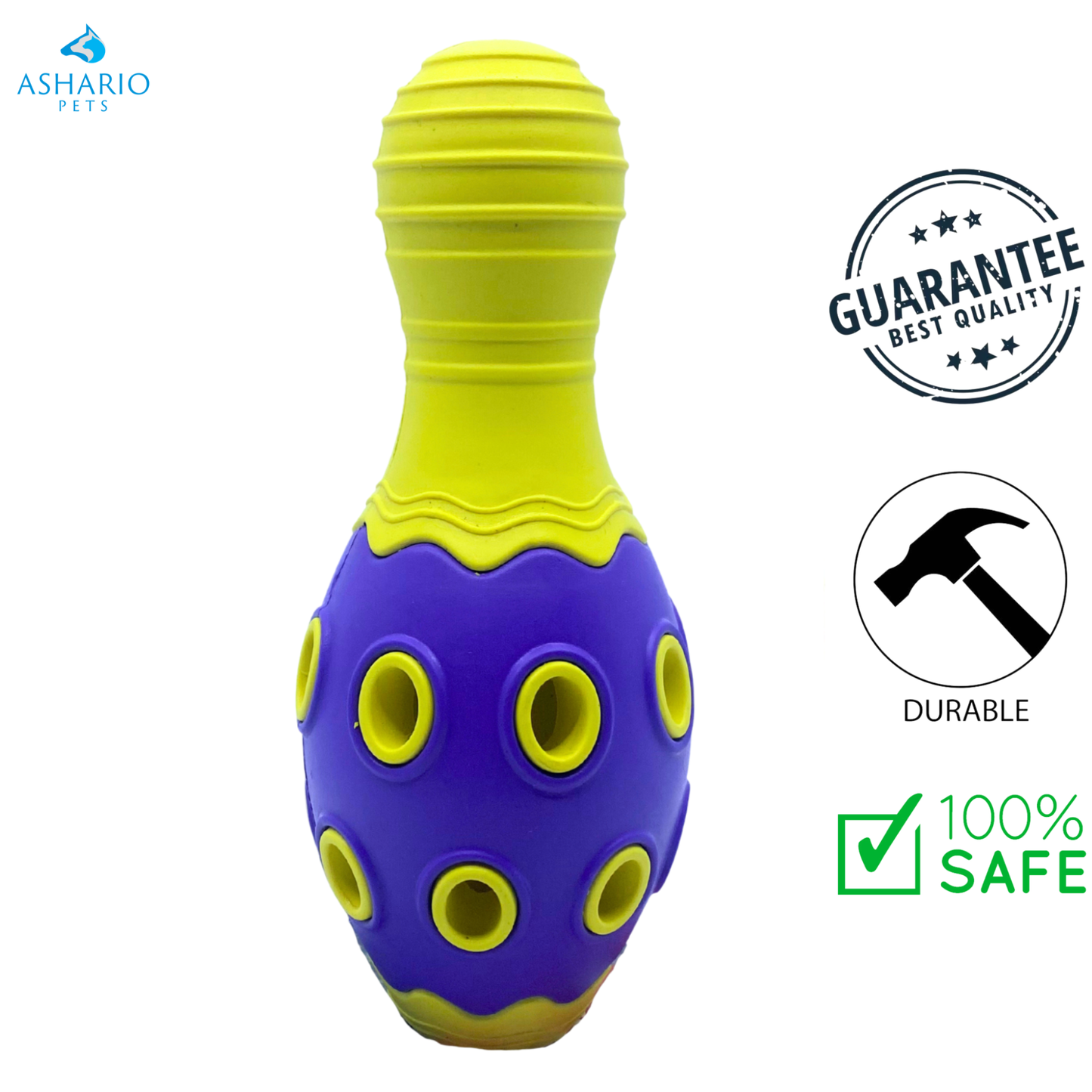 BuD'z - Quille de bowling en caoutchouc Astro - Chien bleu