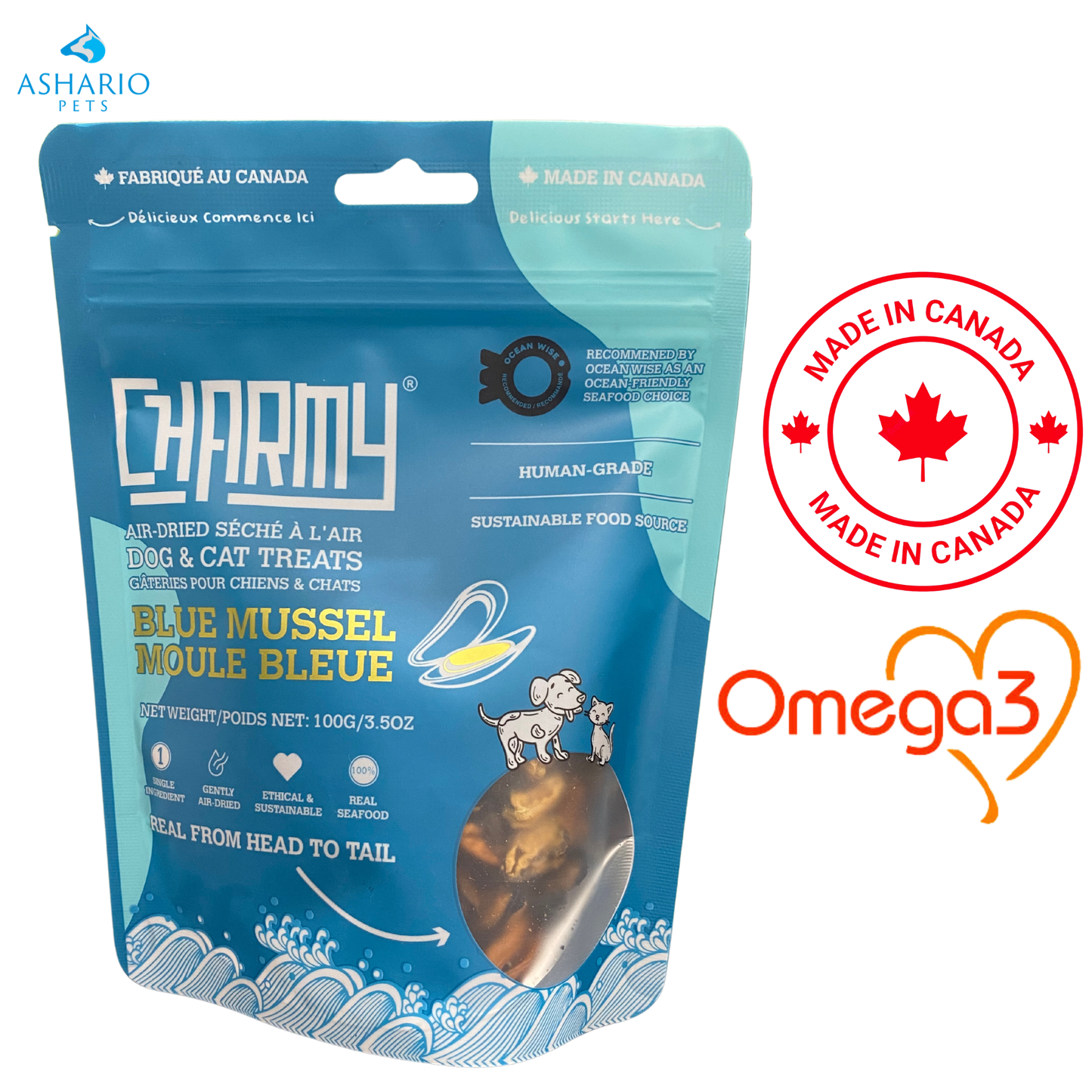 Charmy - Moules bleues séchées à l'air - 100 grammes