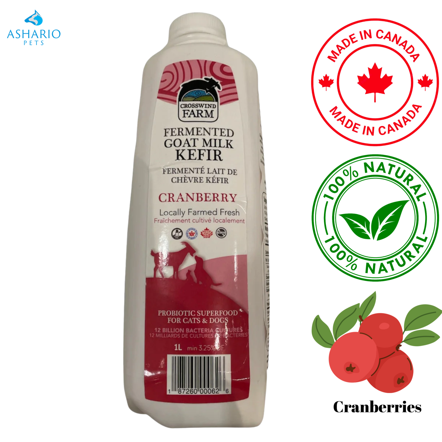 Crosswind Farms - Goat Milk Kefir - 1 Litre