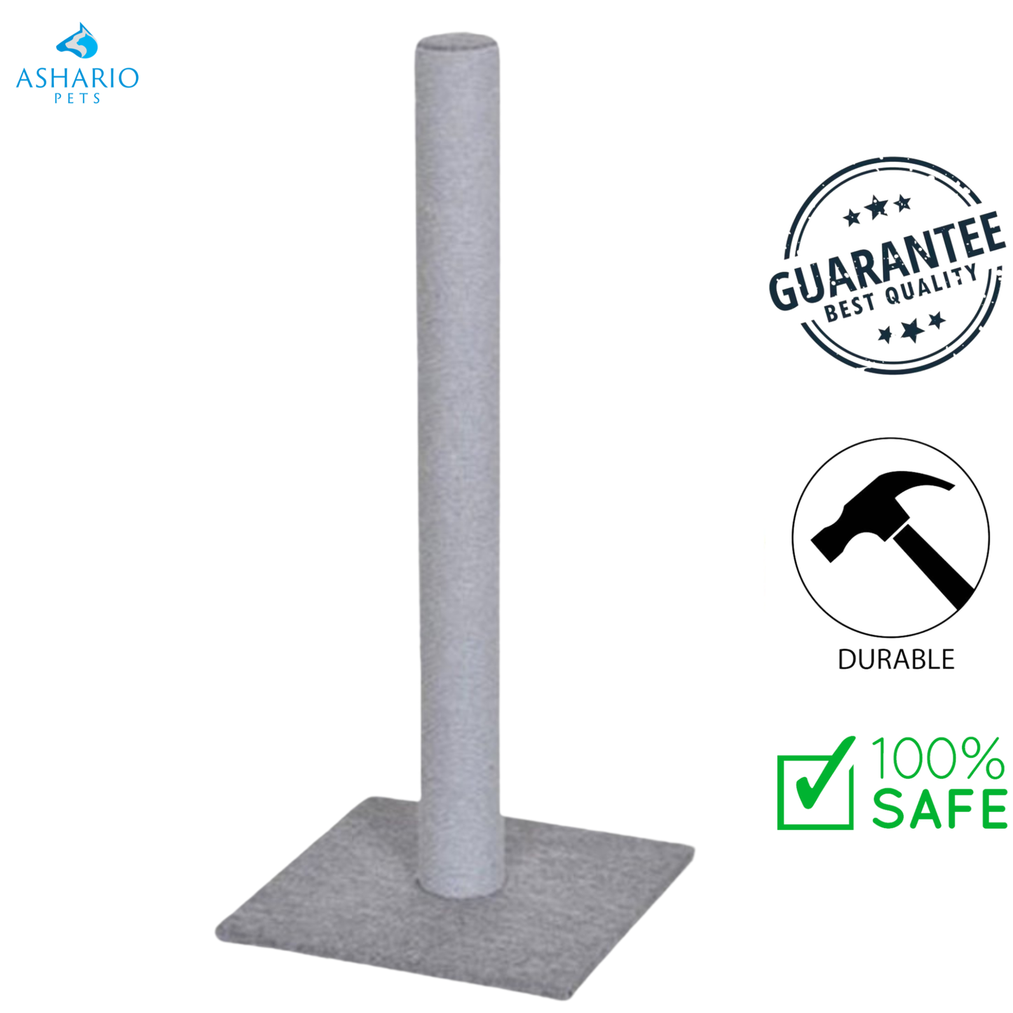 BuD'z - Scratching Rope Post Medium & Large Grey Cat — view 2