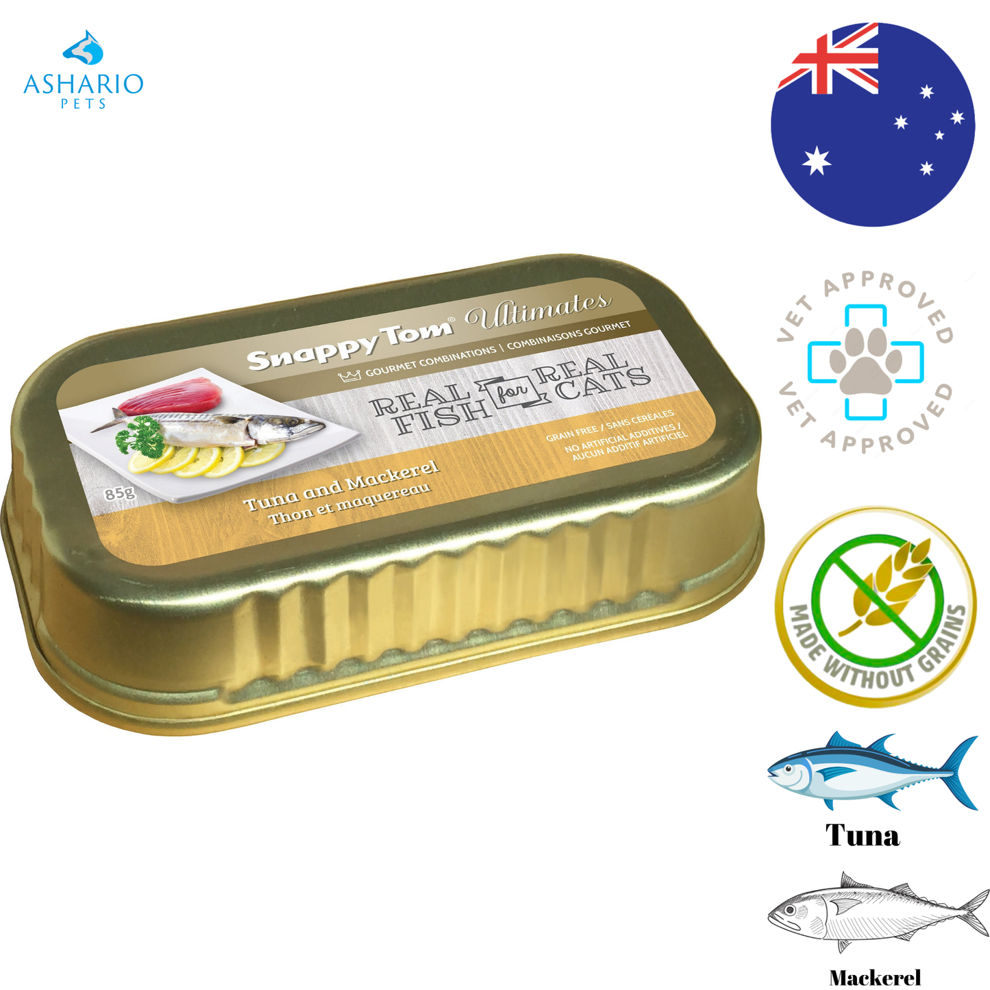 Snappy Tom - Ultimates Tuna & Mackerel Canned Cat Food