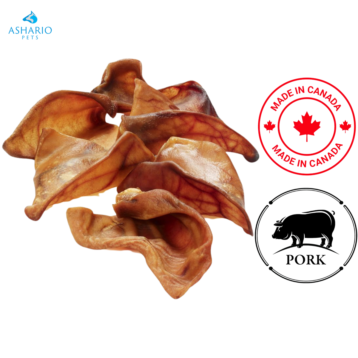 Kane Vet - Natural Pig Ears Dog Treats