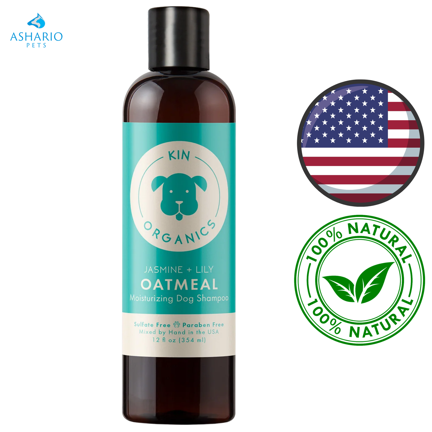 Kin+Kind - Itchy Organic Oatmeal Jasmine & Lily Dog Shampoo — main
