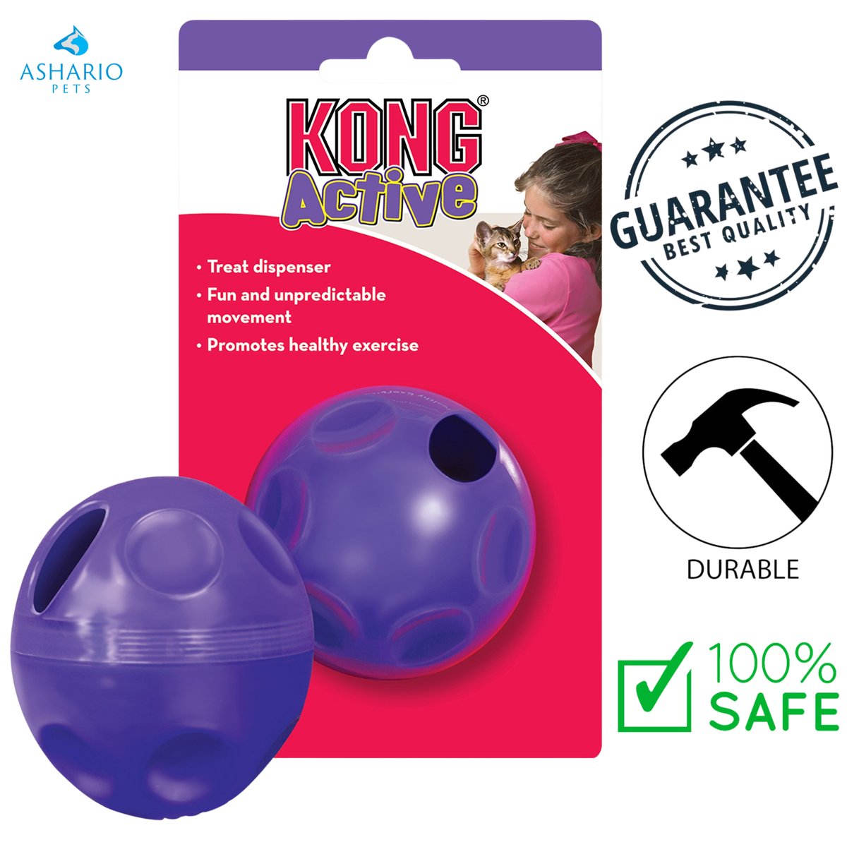 KONG - Treat Dispensing Ball Cat Toy