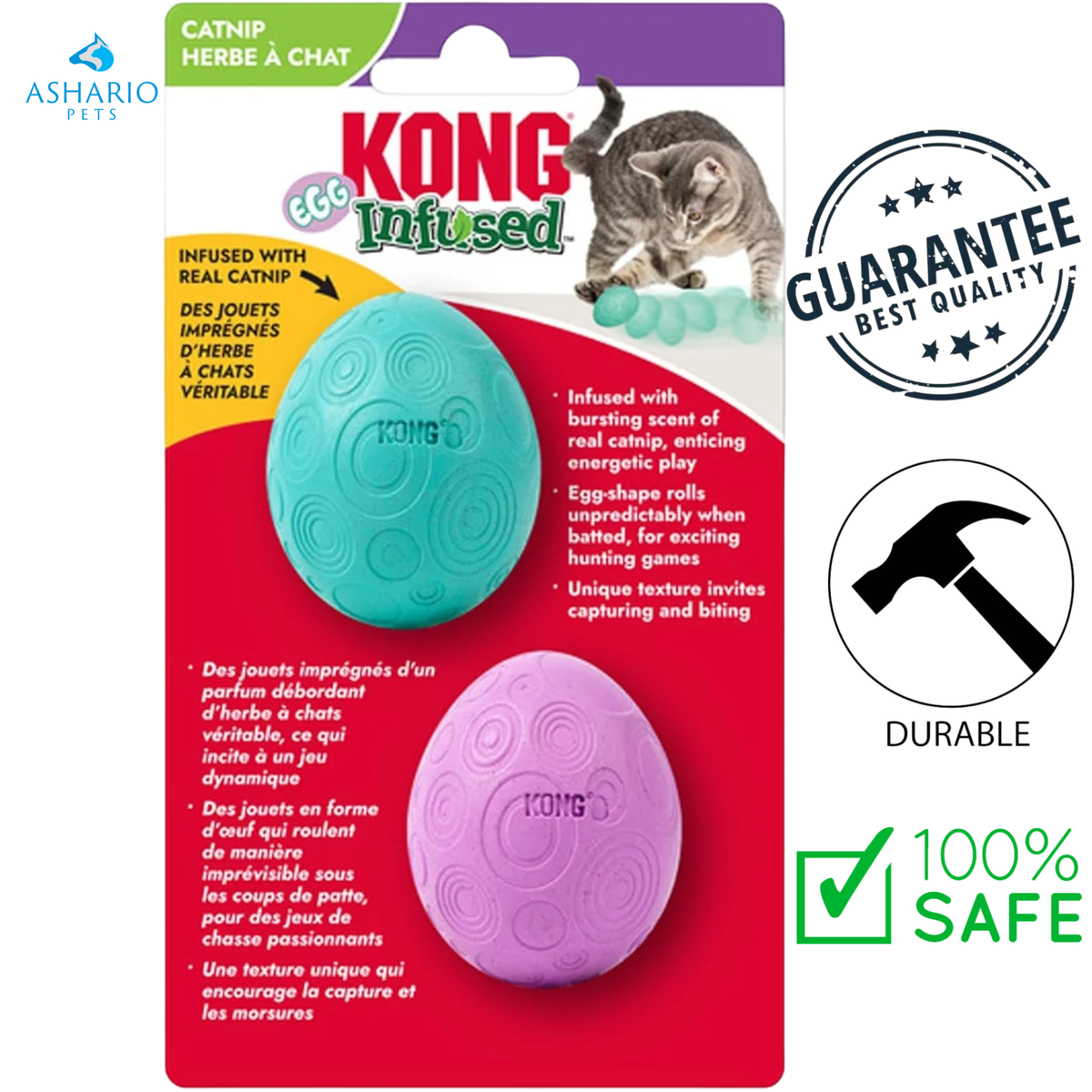 KONG - Infused Catnip Egg Cat Toy