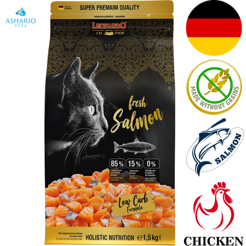 Leonardo - Fresh Salmon & Poultry Dry Cat Food