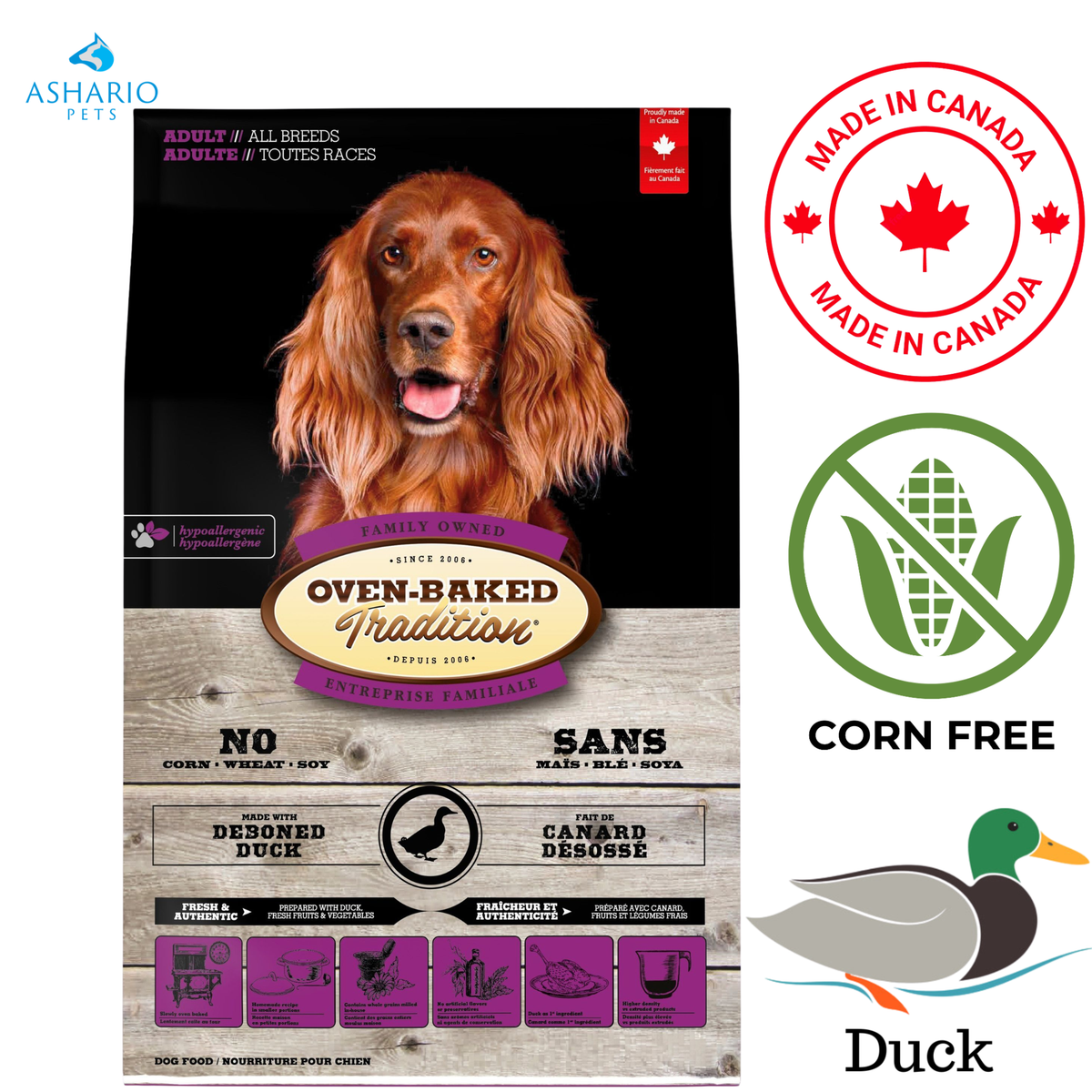 Oven-Baked Tradition - Adult Duck Dry Dog Food
