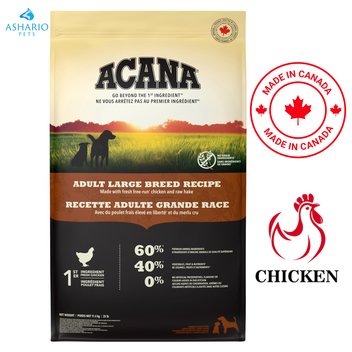 Acana - Chicken Large Breed Adult Dry Dog Food — main
