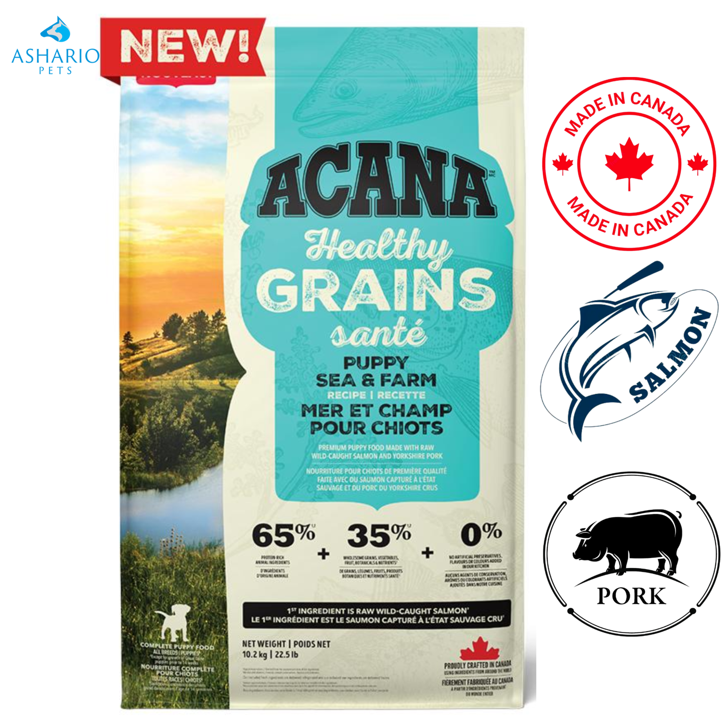 Acana - Healthy Grains Sea To Farm Puppy Dry Dog Food — view 2