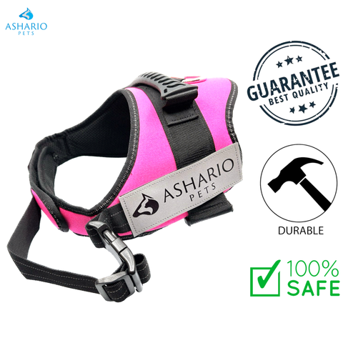 Ashario Pets - "TactiHarness" Reflective No-Pull Design Harness - S