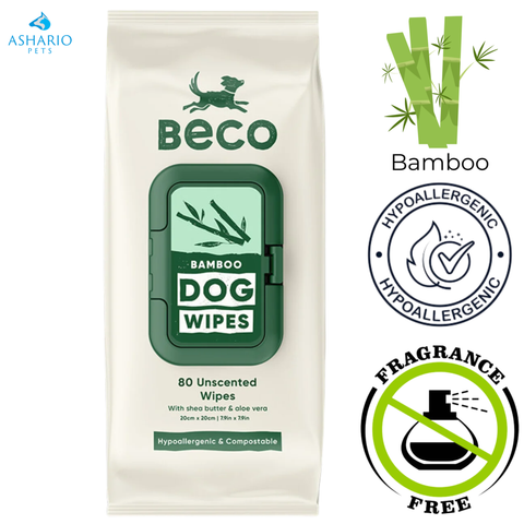 Beco - Bamboo Unscented Dog Wipes