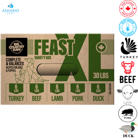 Big Country Raw - XL Feast Variety Pack Raw Dog Food — main