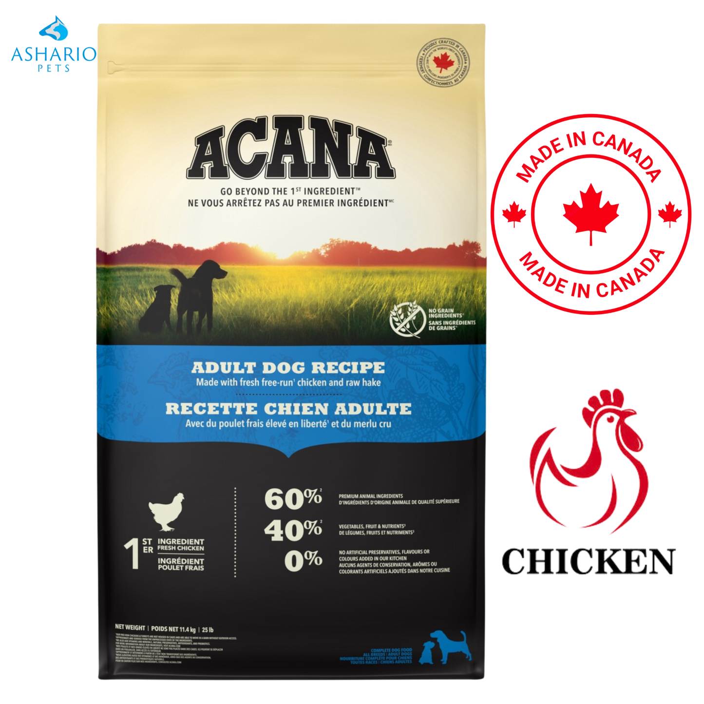 Acana - Adult Chicken Dry Dog Food — view 2
