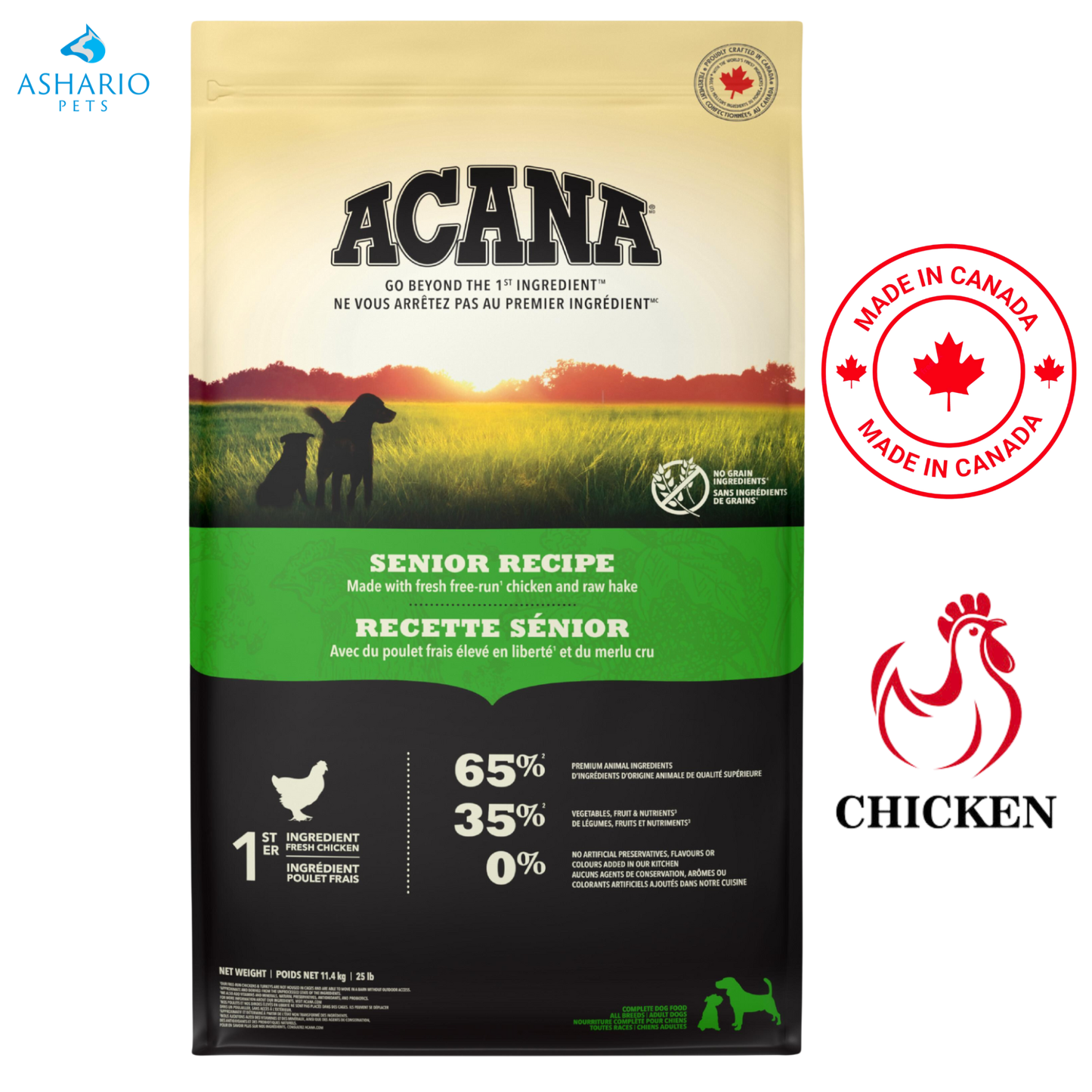 Acana - Senior Chicken Dry Dog Food