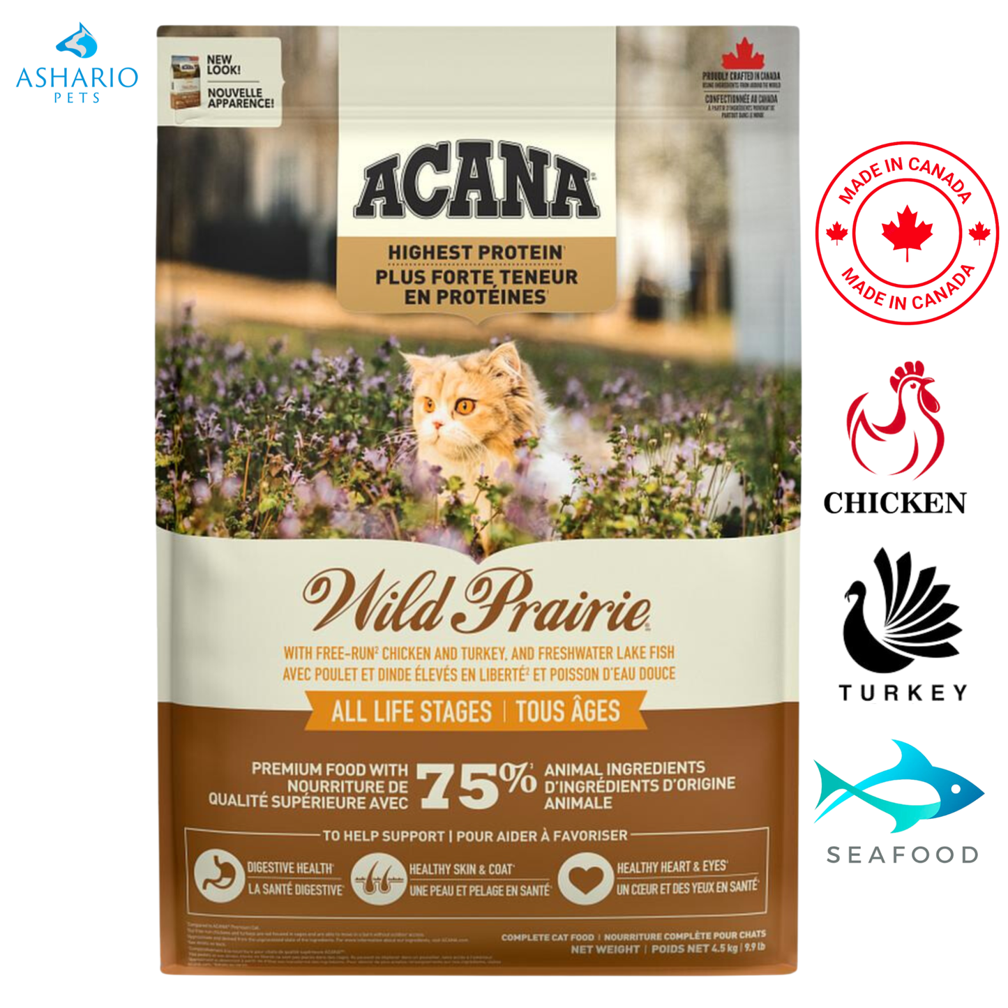 Acana - Nourriture sèche pour chats Wild Prairie - 4 lb