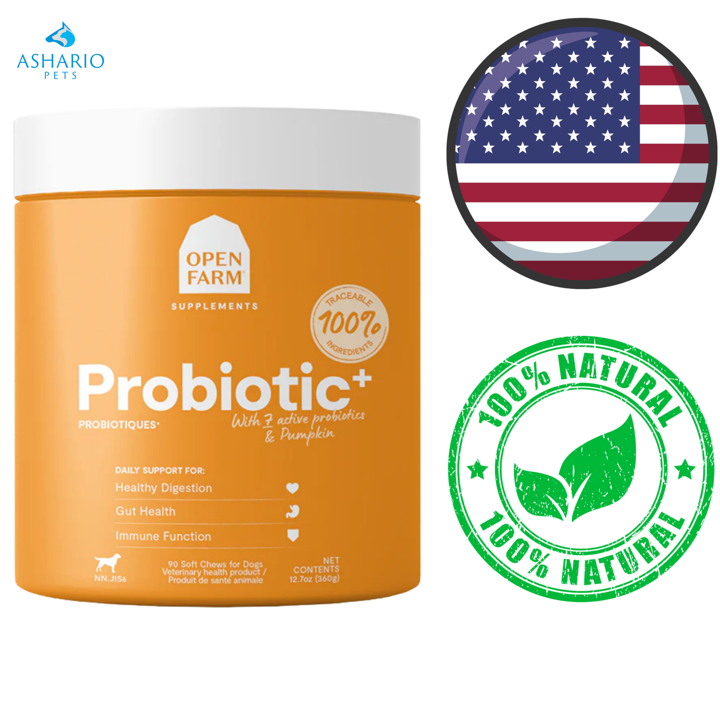 Open Farm - Probiotic Chew Supplements For Dogs