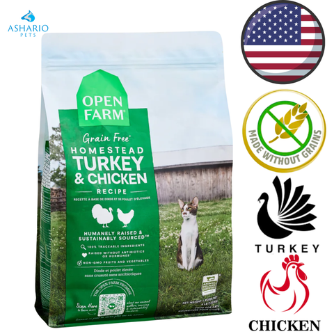 Open Farm - Grain Free Homestead Turkey & Chicken Dry Cat Food — main
