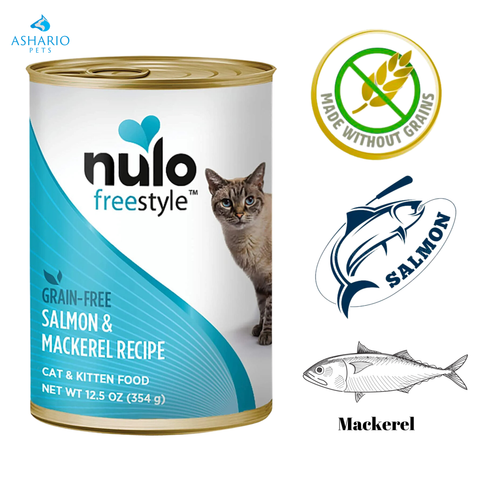 Nulo Freestyle - Nourriture en conserve pour chats au saumon et au maquereau - 12,5 oz