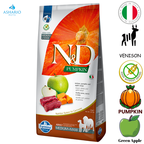 Farmina - Pumpkin Venison & Apple Medium & Maxi Dry Dog Food — main