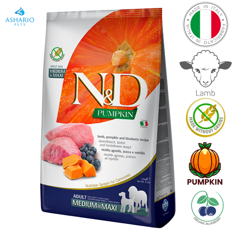 Farmina - Pumpkin Lamb & Blueberry Medium & Maxi Dry Dog Food — main