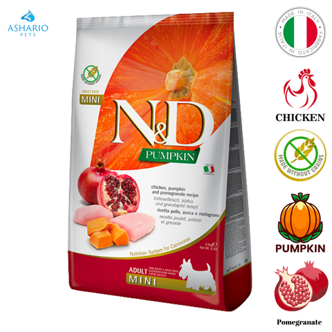 Farmina - Pumpkin Chicken & Pomegranate Adult Mini Dry Dog Food