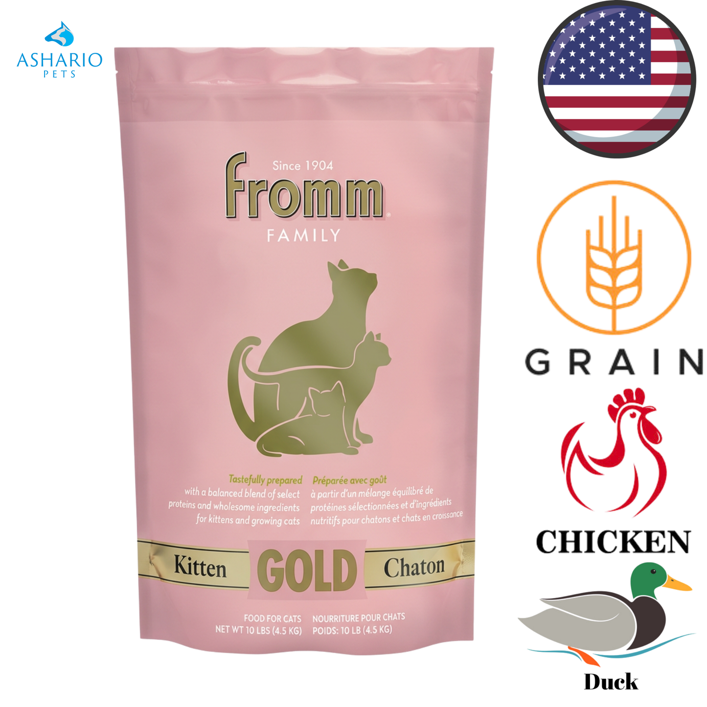 Fromm - Croquettes pour chats Gold Kitten - 4 lb
