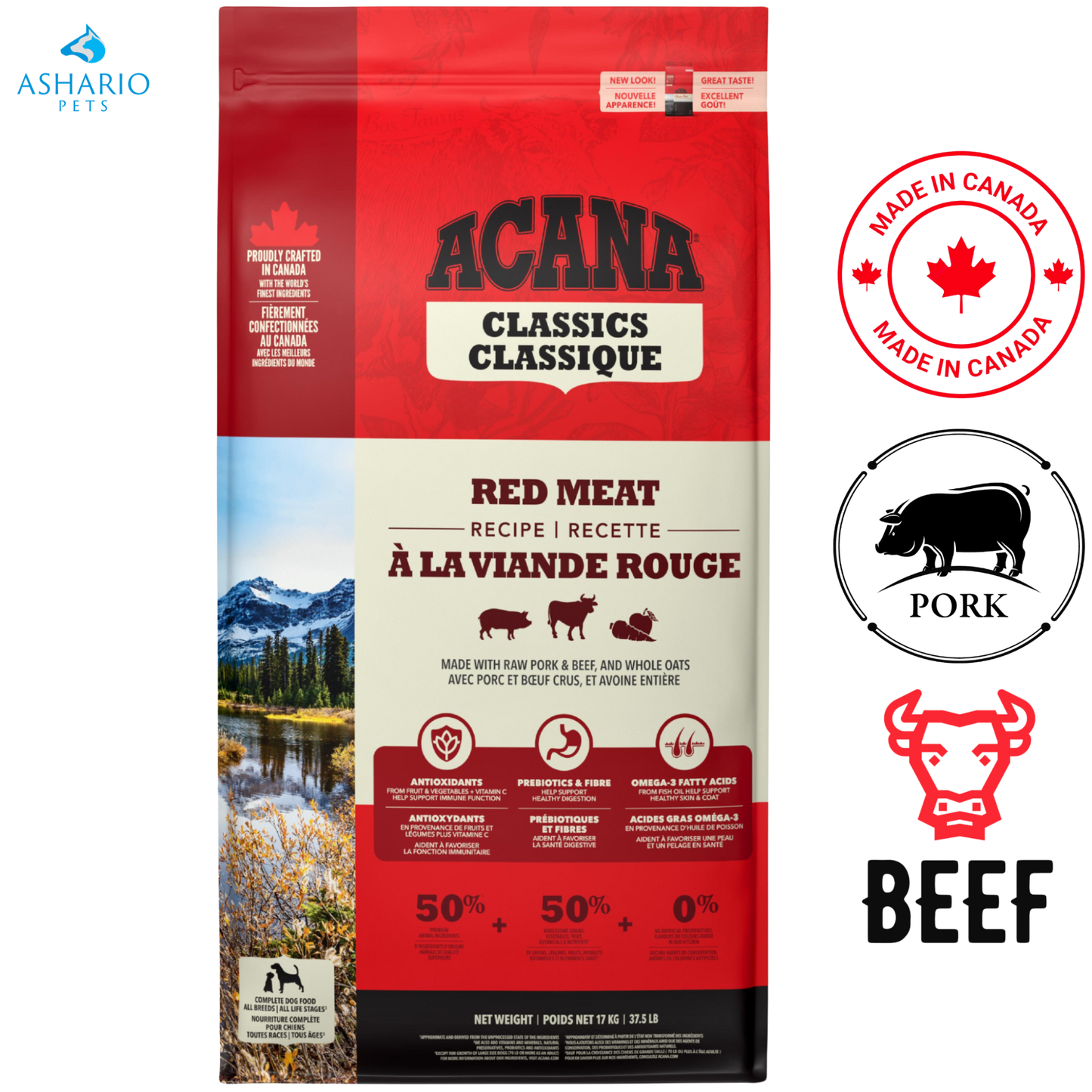Acana - 红肉成年犬干粮
