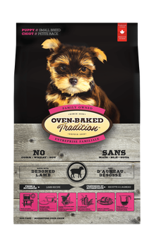 Oven-Baked Tradition Small Breed Puppy Lamb Dry Dog 5 lb Food, nutritious food for small breed puppies. Made with lamb and oven-baked to retain nutrients and flavor.