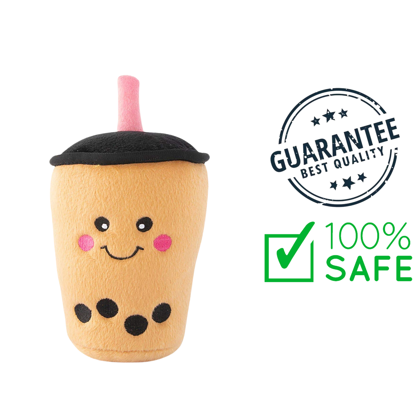 ZippyPaws - Boba Milk Tea Dog Toy