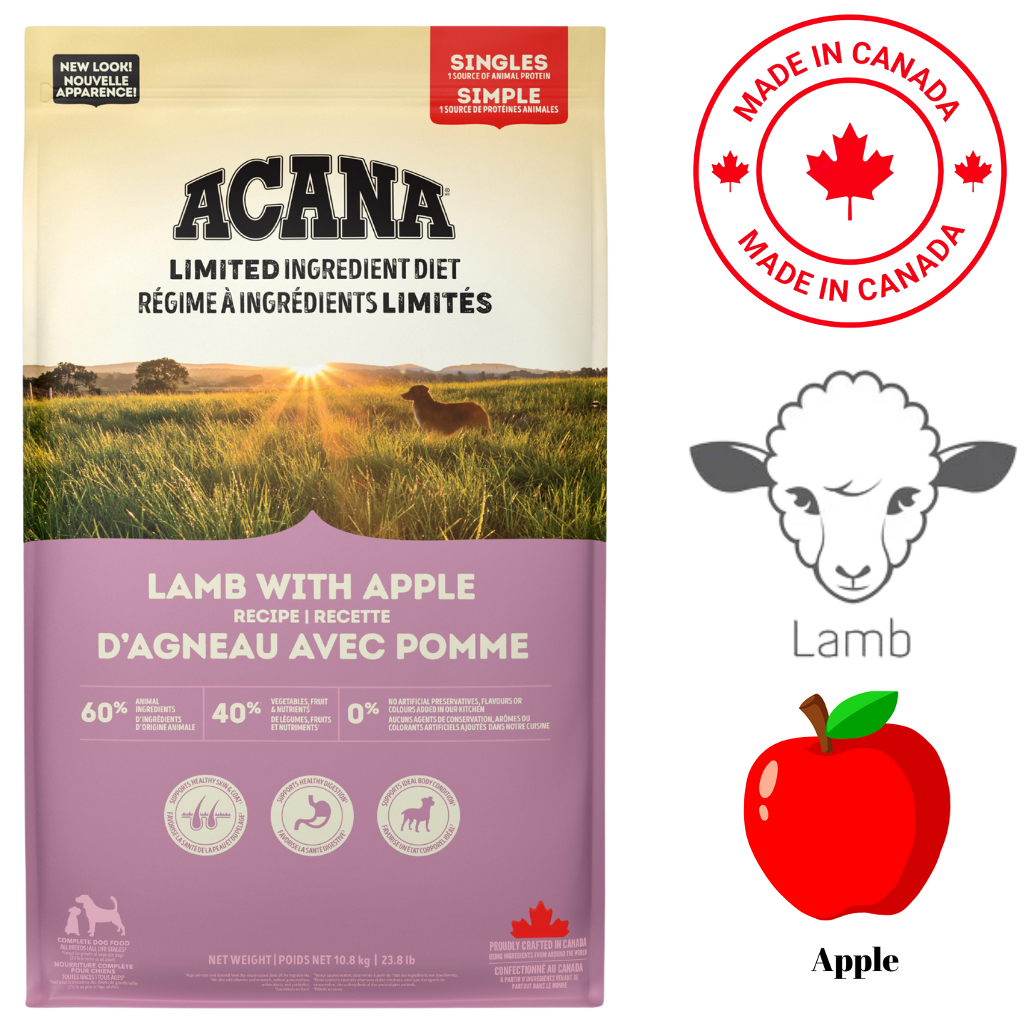 Acana - Limited Ingredient Lamb & Apple Dry Dog Food 3