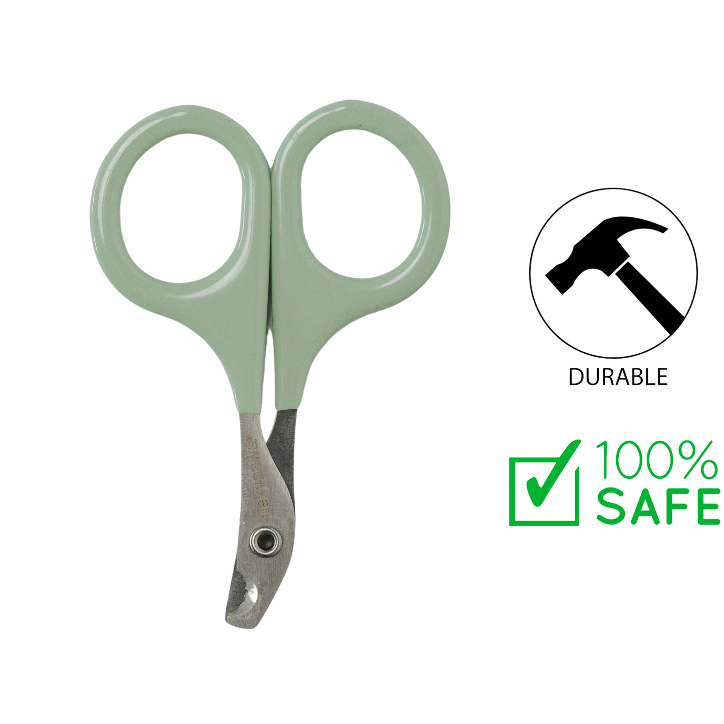 Dexypaws cat small nail clipper with green handle durable and 100 percent safe for pets