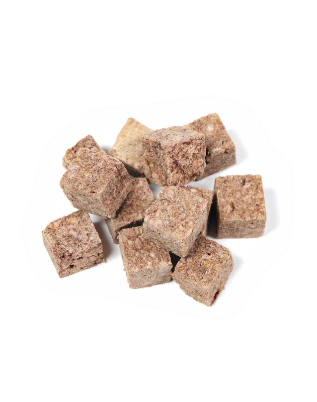nzpf wild goat cat treats dehydrated freeze dried cubes for cats by The New Zealand Pet Food Co