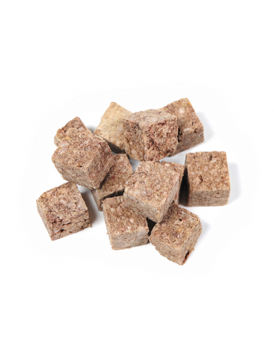 nzpf wild goat cat treats dehydrated freeze dried cubes for cats by The New Zealand Pet Food Co