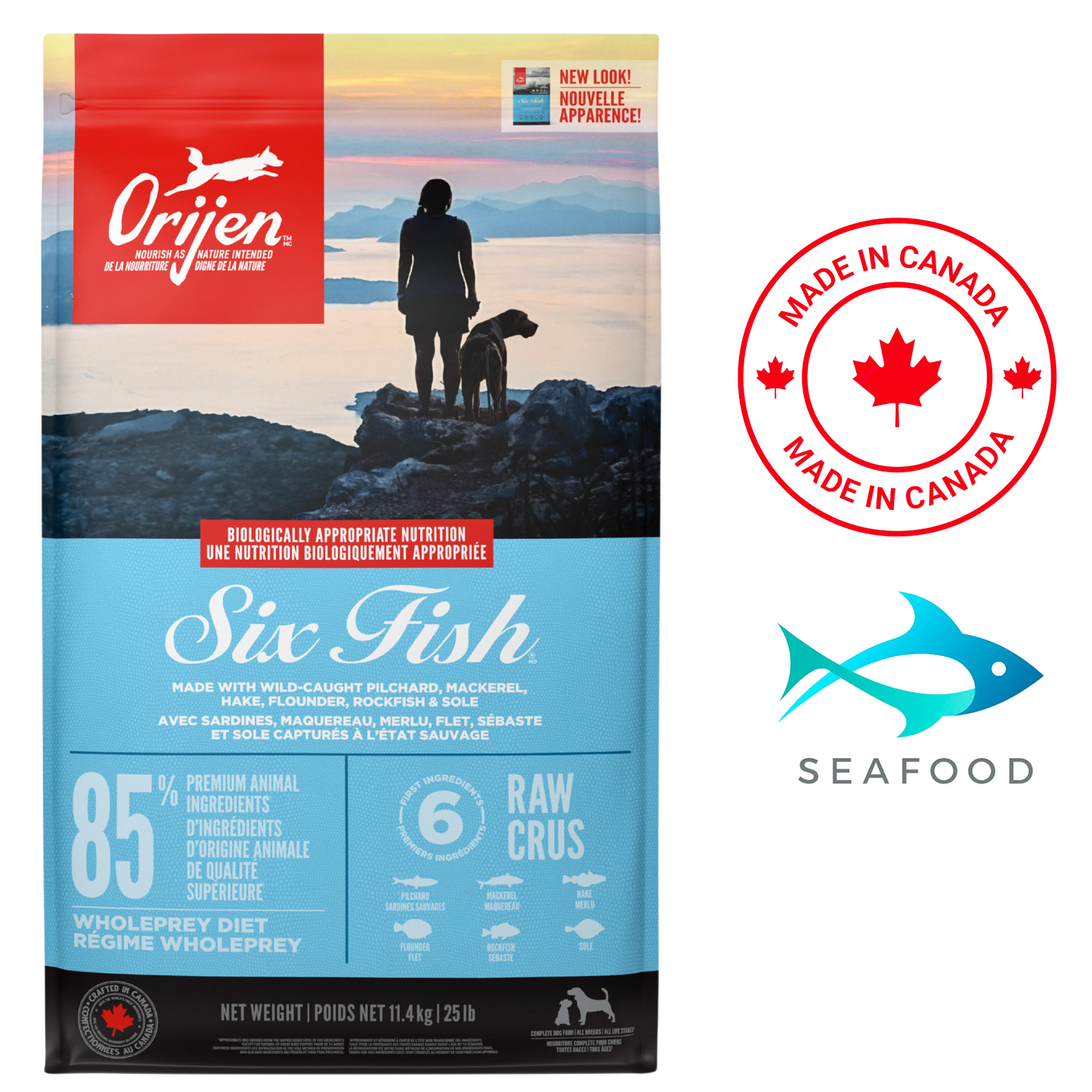 Orijen - Six Fish Dry Dog Food 3