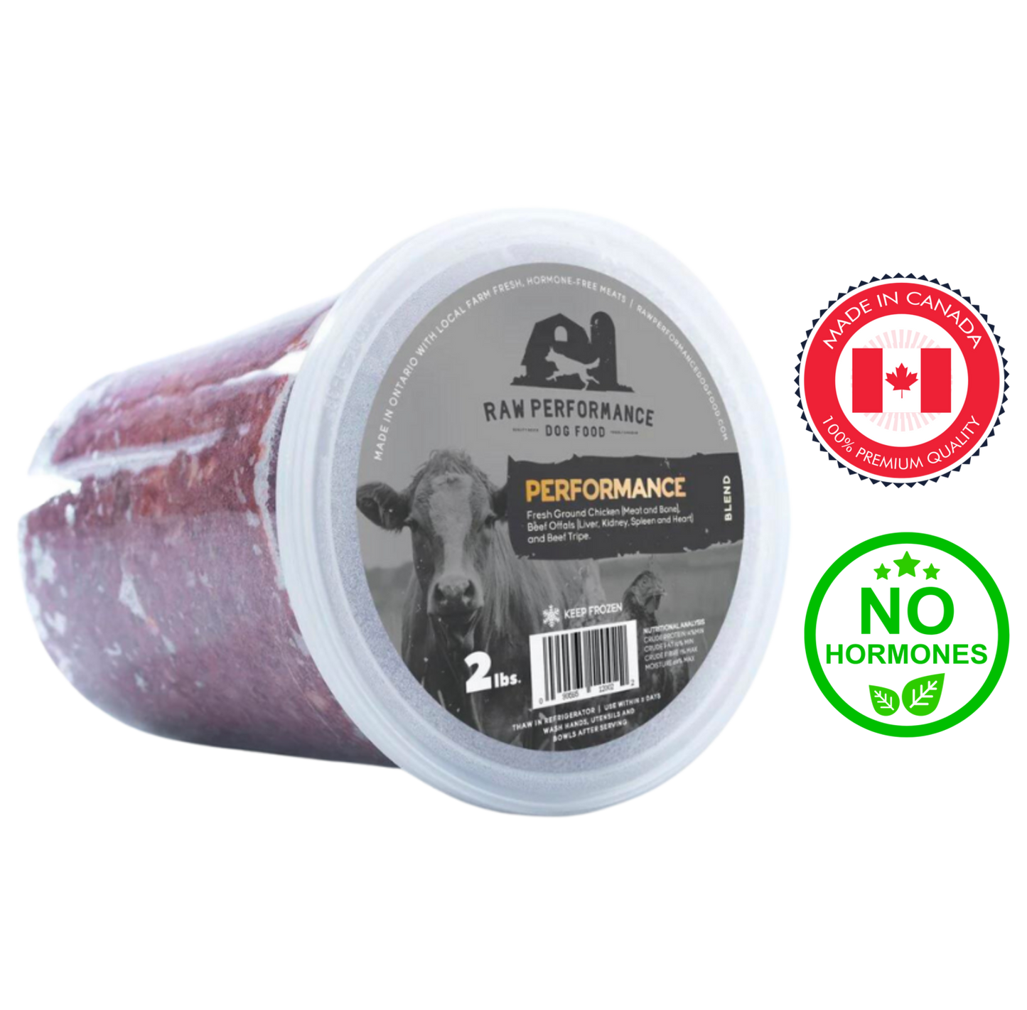 Raw Performance - Performance Blend Raw Dog Food - 1 lb, 2 lb, 4 lb 4