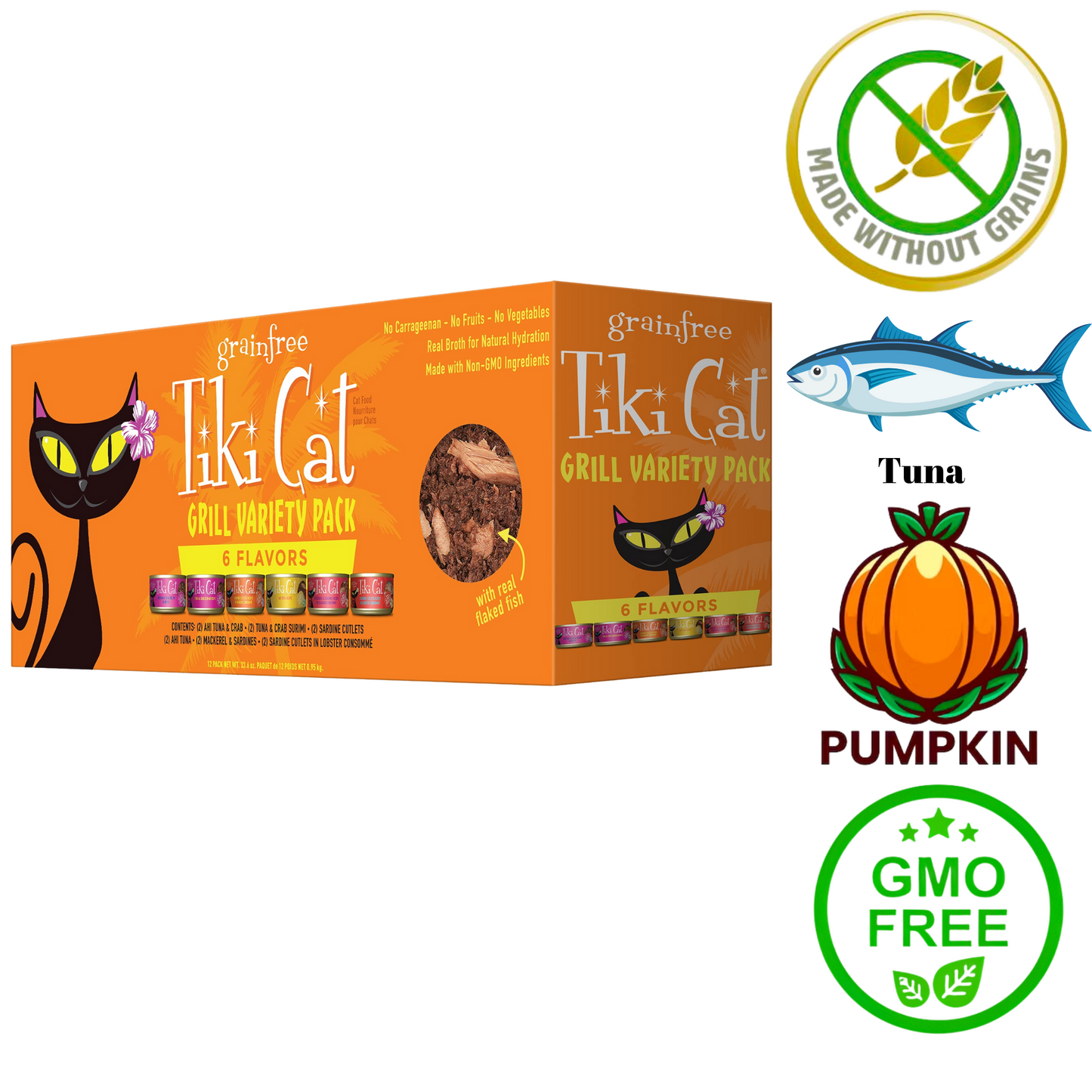 Tiki Cat - Grill Variety Pack Canned Cat Food - 2.8 Oz