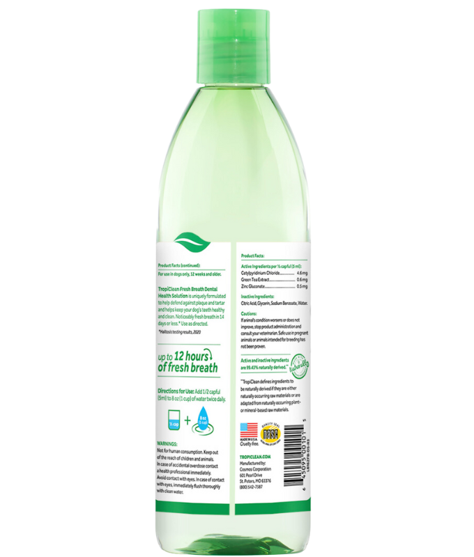 TropiClean - Teeth Oral Care Water Additive For Dogs - 16 Oz 4