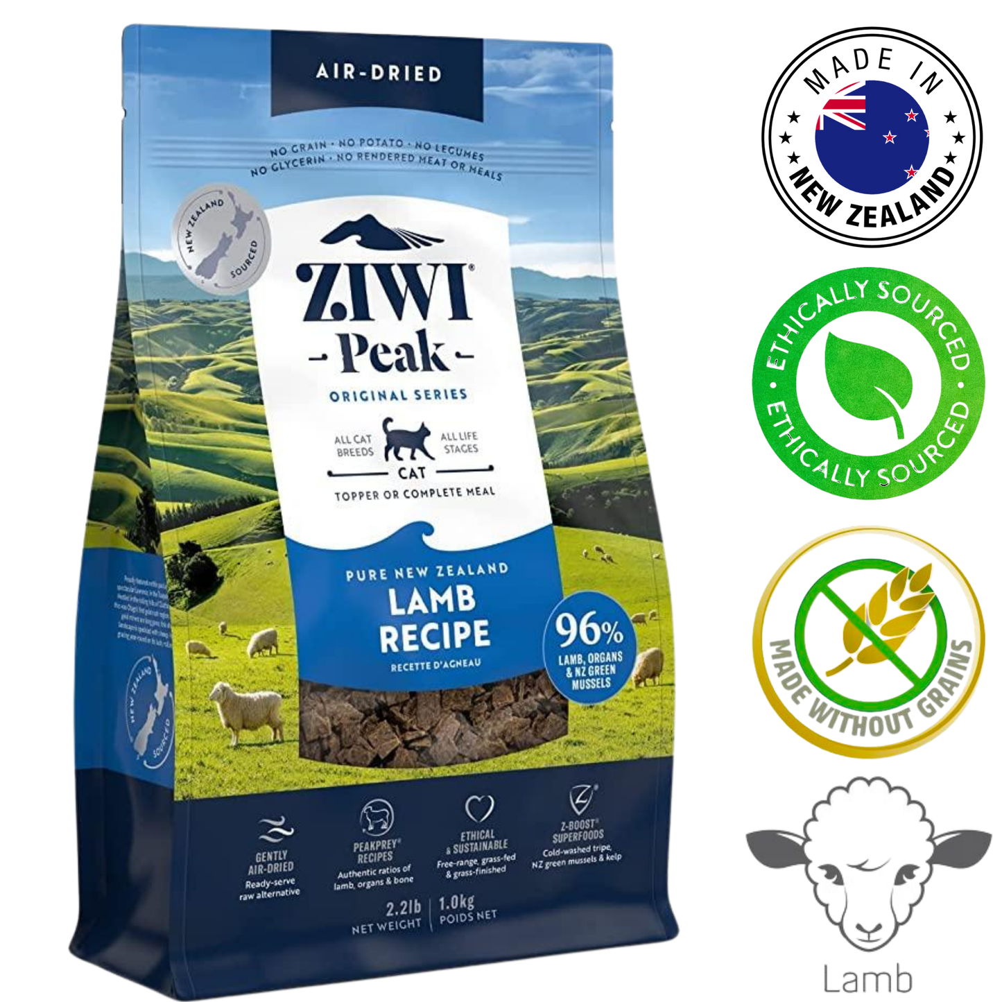 ZIWI - 羊肉风干猫粮 - 400克