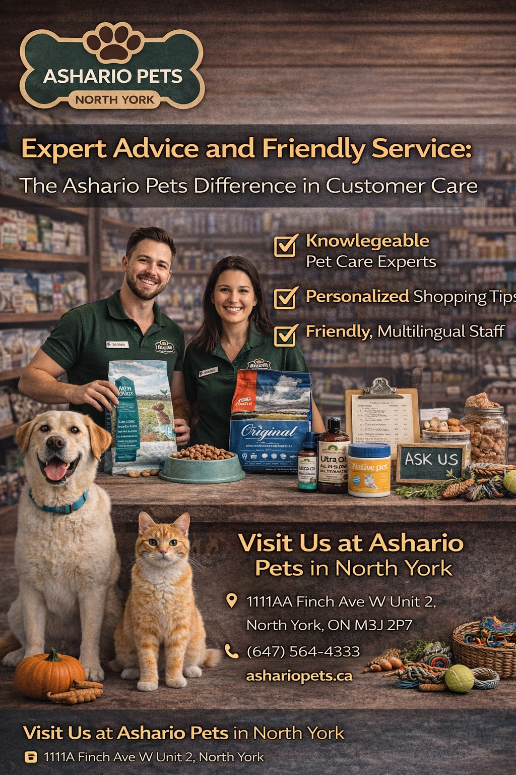 Expert Advice and Friendly Service: The Ashario Pets Difference in Customer Care