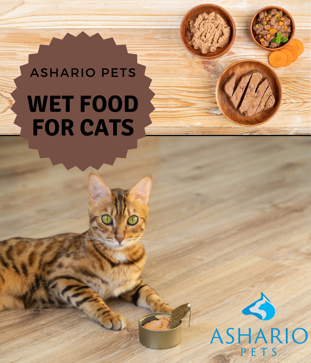 Explore Ashario Pets' top-notch selection of wet cat food, curated with your feline friend's health and taste preferences in mind. 