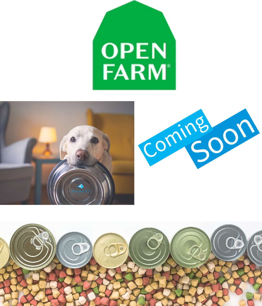 Discover Open Farm pet products at Ashario Pets Store. With a focus on sustainable sourcing and high-quality ingredients, Open Farm offers nutritious options for your furry companions.