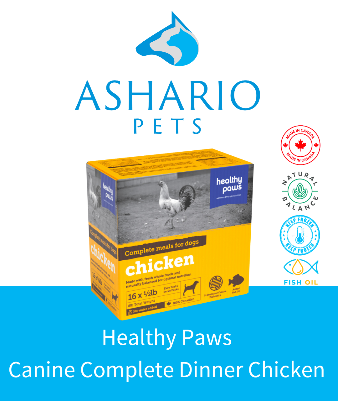 Indulge your furry friend with the nourishing goodness of Healthy Paws Canine Complete Dinner Chicken.