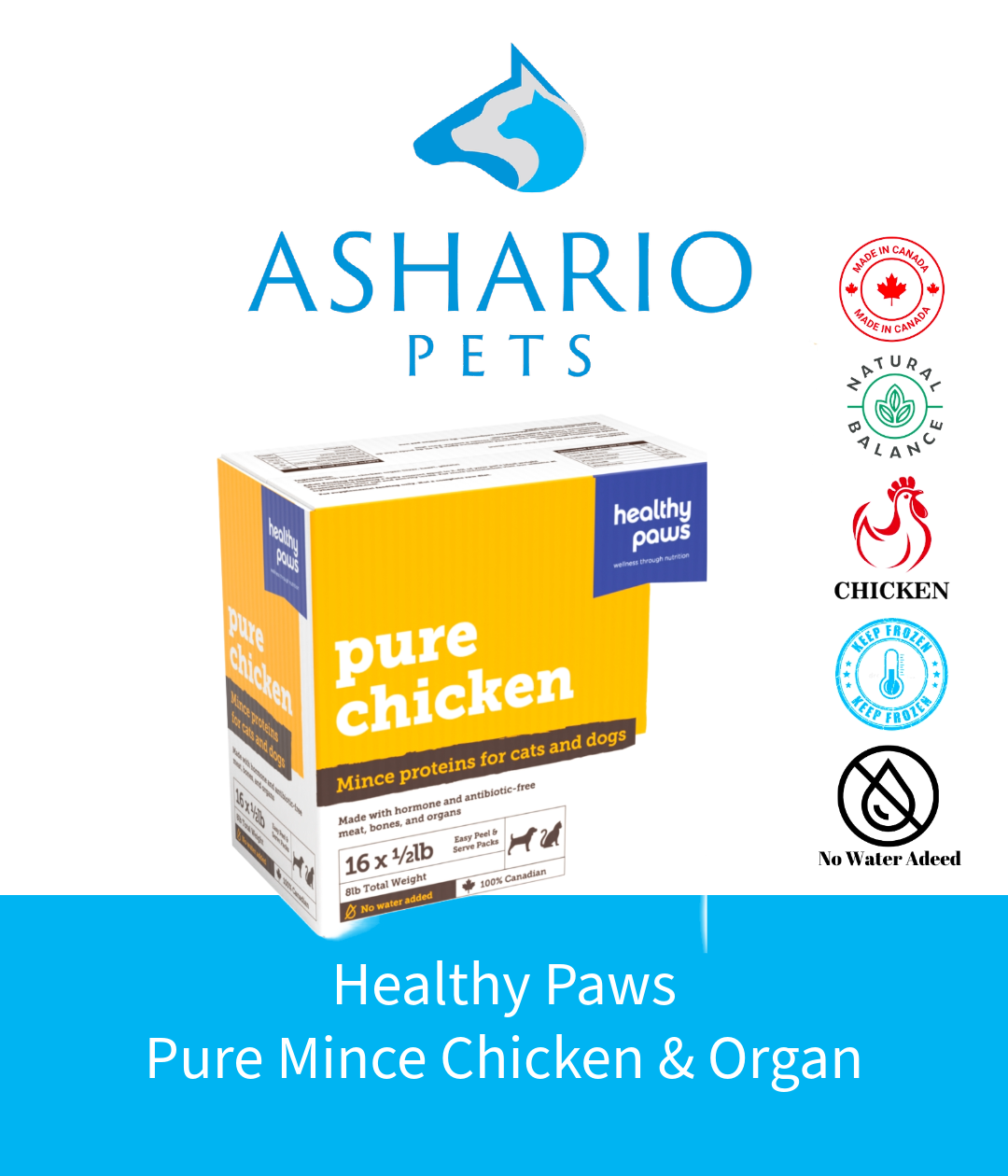 Explore the wholesome goodness of Healthy Paws Pure Mince Beef & Organ, a flavorful mix crafted to provide your pet with essential nutrients. 